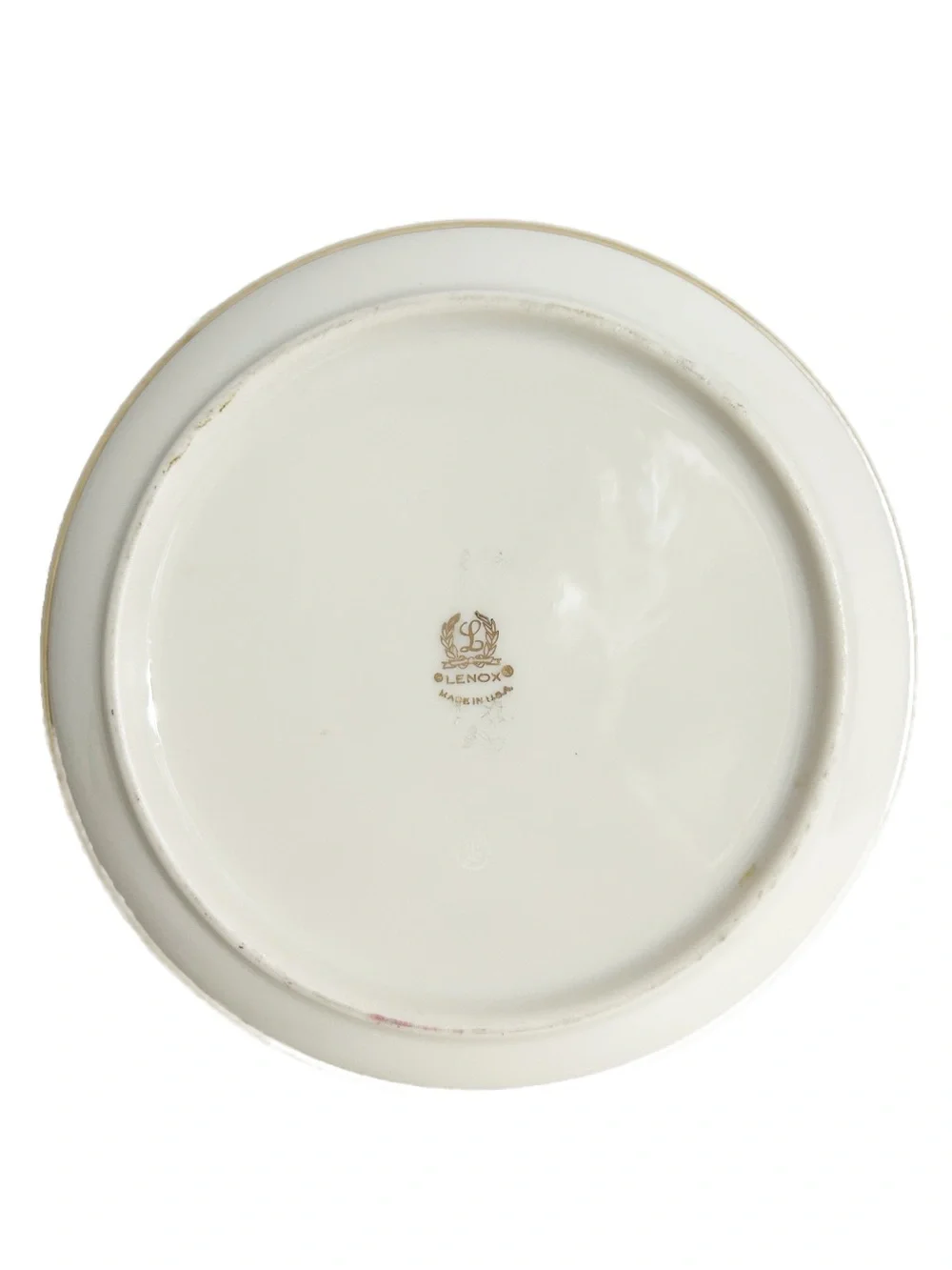 Vintage Lenox Ivory Porcelain Reticulated Openwork Bowl With Gold Trim Made-USA